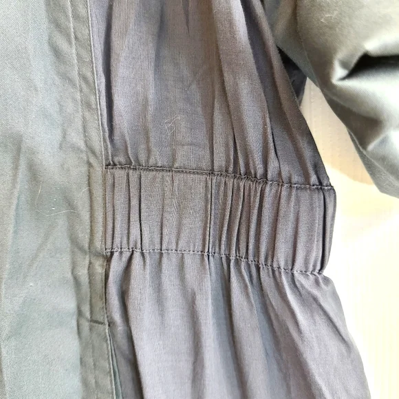 Rebecca Minkoff Gray Hidden Button/ Zip up Top | L - Picture 9 of 9